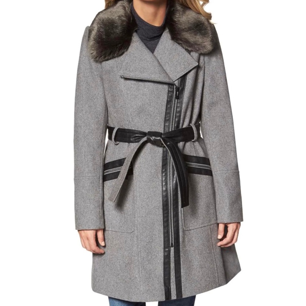 Via Spiga Wool Blend Coat - Picture 1 of 9